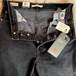 Levi’s Ribcage straight ankle Black